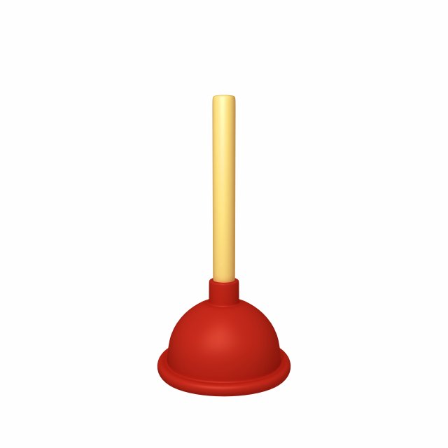plunger cartoon 3D-Modell .c4d .max .obj .3ds .fbx .stl .blend 