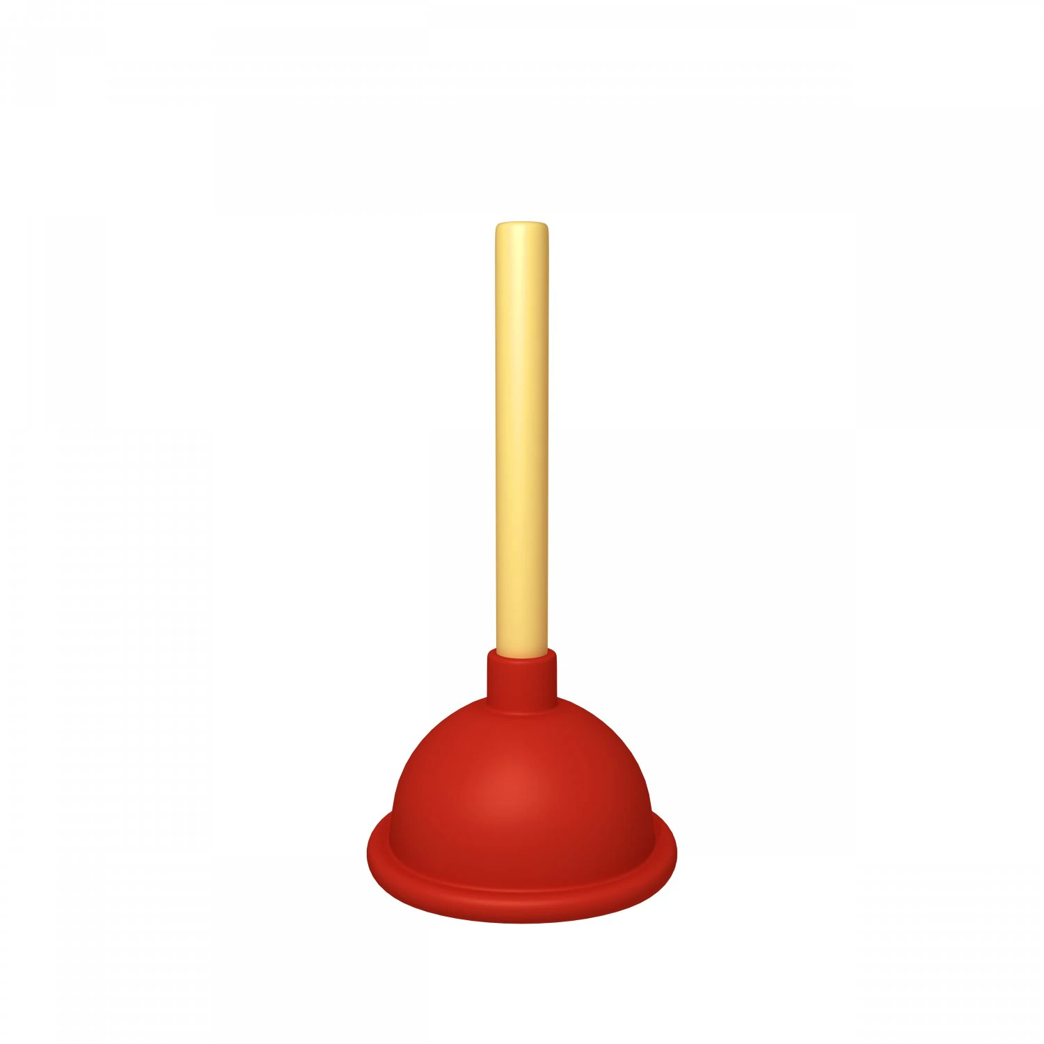 Plunger cartoon 3D Model .c4d .max .obj .3ds .fbx .stl .blend