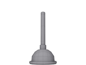plunger cartoon 3D-Modell