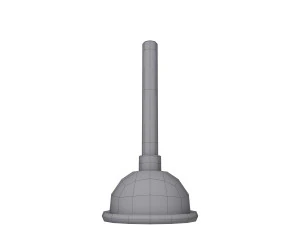 Plunger cartoon 3D Model