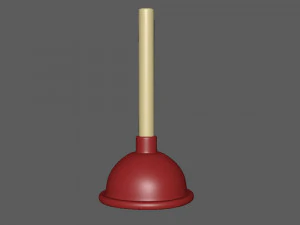 Plunger cartoon 3D Model