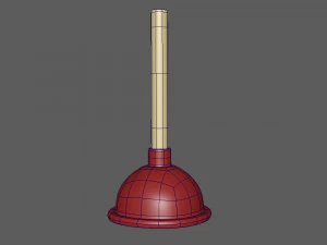 Plunger cartoon 3D Model