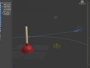 Plunger cartoon 3D Model