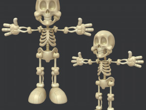 skeleton cartoon 3D Model