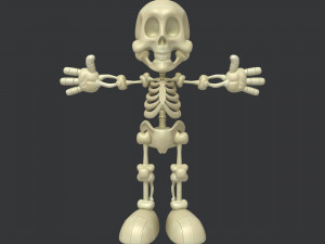 skeleton cartoon Modèle 3D