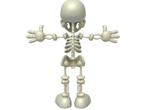 skeleton cartoon Modèle 3D