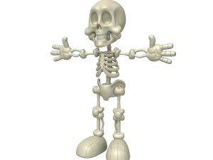 skeleton cartoon Modèle 3D