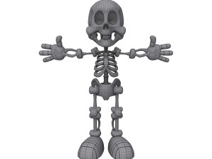 skeleton cartoon Modèle 3D