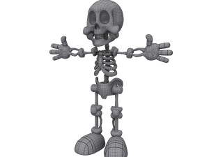 skeleton cartoon Modèle 3D