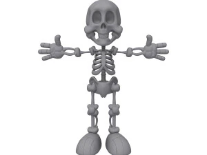 skeleton cartoon 3D Model