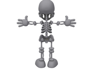 skeleton cartoon Modèle 3D