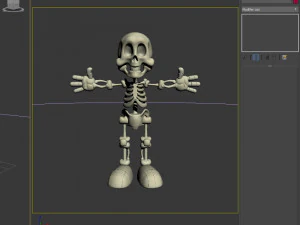 skeleton cartoon 3D Model