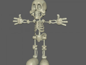 skeleton cartoon Modèle 3D