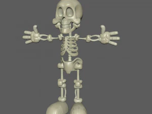 skeleton cartoon 3D Model