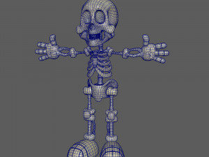 skeleton cartoon Modèle 3D