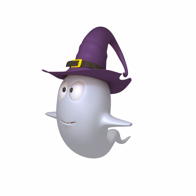 ghost cartoon 3D-Modell .c4d .max .obj .3ds .fbx .stl .blend 