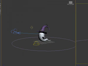 cartone animato fantasma Modello 3D