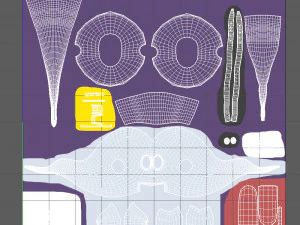 cartone animato fantasma Modello 3D