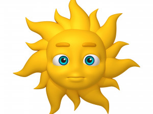sun cartoon 3D Model