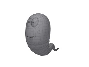 worm cartoon 3D Model