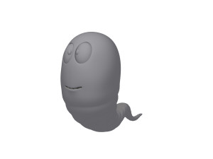worm cartoon 3D 모델