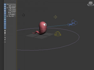worm cartoon 3D 모델