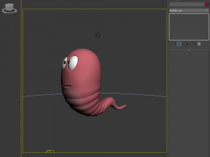 worm cartoon 3D 모델