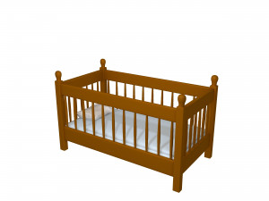 baby bed 3D Model