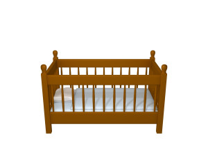 baby bed Modèle 3D