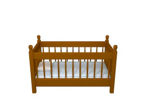 Babybett 3D Modell