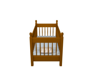 baby bed Modèle 3D