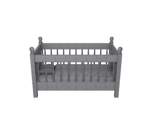 Babybett 3D Modell