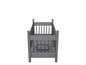 baby bed Modèle 3D