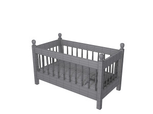baby bed Modèle 3D
