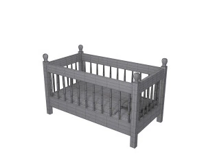 Babybett 3D Modell