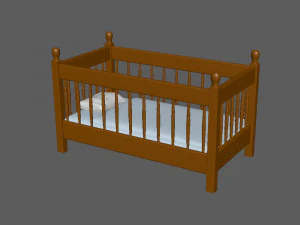 Babybett 3D Modell