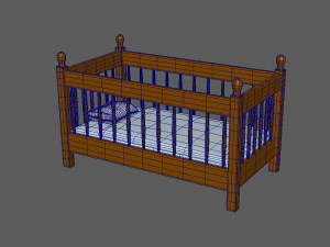 baby bed Modèle 3D