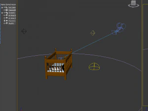 Babybett 3D Modell