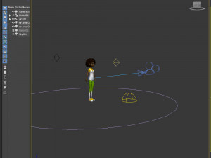 black girl cartoon 3D Model