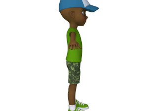 kresk&oacute;wka czarnego chłopca Model 3D