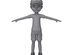 black boy cartoon Modello 3D