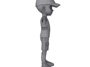 black boy cartoon Modello 3D