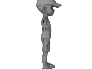 kresk&oacute;wka czarnego chłopca Model 3D