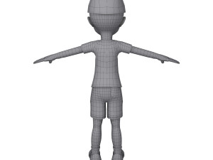 black boy cartoon Modello 3D