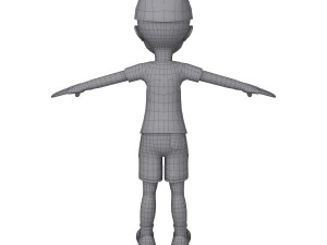 kresk&oacute;wka czarnego chłopca Model 3D