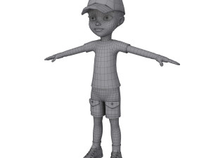 black boy cartoon Modello 3D