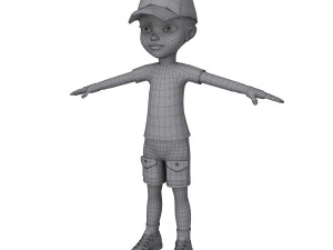 kresk&oacute;wka czarnego chłopca Model 3D