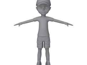 black boy cartoon Modello 3D