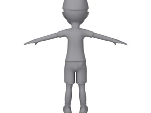 kresk&oacute;wka czarnego chłopca Model 3D