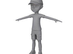 black boy cartoon Modello 3D